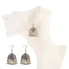 Boho Small Bell Tassel Drop Earrings For Women Vintage Ethnic Carved Exaggerated Dangle Earrings Indian Gypsy Jewelry