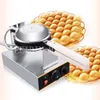 Waffle Baker Machine Bubble Egg Cake Maker Oven W/ Solid Wood Handle Stainless Steel Body Non-Stick Kitchen