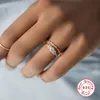 Anneaux de cluster GS 925 Sterling Silver Diamond Snowdrift Bague exquise élégante Allmatch dernière mode pour les femmes bijoux fins Acce45916549