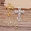 BoYuTe 50 Pieces Lot 37 52MM Metal Brass Filigree Cross Materials Diy Hand Made Jewelry Findings Components238y