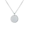 Minimalist Metal Women Circle Round Choker Pendant Necklace Lady Girls Coin Necklaces Jewelry Gift