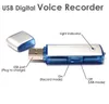 Mini One usb flash Recorder Dictaphone 8GB 2 in 1 Pen Registrazione audio digitale, registrazione audio U-Disk per meeting