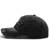 Ny nödställd basebollkeps Män Böjd Visir Snapback Hatt För Kvinnor Casquette Femme Brev Broderi Gorras Bones Masculino J1225