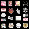 50 stks Gemengde Skateboard Stickers Inspirerende Citaat Motivatie voor Auto Laptop Helm Stickers Pad Fiets Motorfiets PS4 Notebook Gitaar PVC Decal