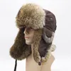 Outdoor hoeden Winter Warm Herendoek Bont Haar Lei Feng hoed fietsen jagen op klimmende trekking ski verdikte oorbeveiliging Cap1