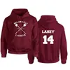 Teenwolf Hoodies Erkekler Tişörtü Stilinski 24 Lahey 14 McCall 11 Baskı Kırmızı Hoodie Kazak Sonbahar Erkek Hoddies Harajuku Rahat C1117