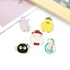 Japenese Anime Cute Animals Enamel Pins Creative Bailong Soot wizard Mouse Brooches For Kids Gift9995362