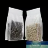 50ピースマットプラスチックスタンド上のガセットジッパーロックバッグリサイクル可能なジッパー袋乾燥花豆の食糧収納バッグ