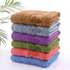 Nouvelles serviettes de bain 100% coton serviette de visage fibre de coton naturel écologique serviette de bain brodée serviette à main 140x70cm 210318