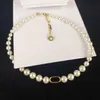 New Pearl D Letter Fashion Necklace High Quality Pearl Necklace Women Jewelry