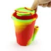 Colorful Silicone Ashtray with box durable Home Novelty Crafts designer water pipes