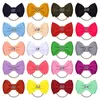 Moda fatta a mano a doppio strato Archi Fascia da 4,5 pollici Tessuto Bowknot Neonate Fascia per capelli Copricapo in nylon Regali per bambini 20 colori