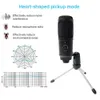 Streaming Microphone Microphone Microphones Condenseur Métal pour un ordinateur portable Studio Streaming Streaming Karaoke YouTube Tiktok6336946