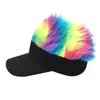 All-match creative cap Wig baseball cap color wig baseball hip hop sunshade golf hat funny banquet hat JXW777