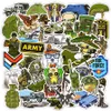 50 ADET Askeri Tank Sticker Oyuncaklar Boys Için Serin Karikatür Anime Etiketler Dizüstü Telefonu Buzdolabı Bagaj Moto Araba Çıkartmaları Çocuklar Hediye