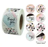 500pcs 1.5inch Thank You Label Stickers DIY Gift Box Decoration Cake Baking Bag Package Envelope Decor