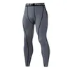 Calças térmicas Leggings Compressão de compressão MMA Táticas Long Johns Underwear Cor Sólida Secagem de Secagem Terno Homens Sportswear