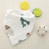 8 Layers Baby Newborn INS Print Bibs Infant Triangle Scarf Toddlers Muslin Cotton Bandana Burp Cloths 23 Colors M30928369623