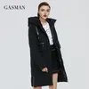 GASMAN Black Patchwork Down Parka Winter Veste Femme pour manteau Femme Vêtements chauds Femme Marque de mode Veste épaisse 020 210203