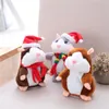 Festa favor falando hamster brinquedos de pelúcia bonito animal dos desenhos animados kawaii falar talkings som registro hamsters falando brinquedo crianças natal g5343988