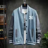 2022 hip hop streetwear baseball jacket coat bone embroidery Stand-up collar japanese streetwear bomber college jacket 220212