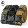 LfmbNew Cinturão elástica Hard Abs Magnetic Men Men Belt Tactical Strength Elastic Nylon Soft No Hole Exército227b