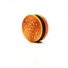 Smoking Creative Herb Grinder 55mm 3 layers hamburger design Zinc Alloy Material Tobacco Smoke Cigarette Dry