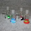 Palenie Glas Ash Catcher 14mm 18mm 4.5 cal Mini Szkło Bong Ashcatchers Grube Pyrex Clear Bubbler Ashcatcher 90 stopni