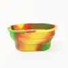 Colorful Silicone ashtray Folded Tray For Rolling Papers dab tools silicone mat 3 styles Smoking Accessories5806839