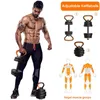 Adjustable Dumbbell Set Barbell Kettlebell Workout Weights Weight Lifting Muscle Exercise Gym Fitness Equipment