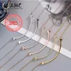 Gift-box AMC Tiff 925 Sterling Silver Jewelry Smile Necklace Multi style Large Medium and Small Size Women Jewelry Whole Girlf332w