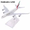 Air Emirates A380 Airlines Modello di aereo Airbus 380 Airways Modello di aereo in lega di metallo da 16 cm con supporto per aereo M6039 Modello di aereo LJ204069216
