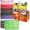 Double Zipper Cosmetic Space Save Bag Inside Bag Large Capacity Soft Polyester Cosmetics Storage Organizer Ladies Makeup Bag