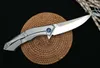 9'' New Fast Opening D2 Blade All Steel Handle Tactics Camping Survival Coltello tascabile pieghevole DF36