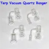 Fumer Quartz Terp Vacuum Bangers Domeless Slurper Up Oil Banger Nail avec seau de 25 mm fond de 30 mm pour les plates-formes de bong en verre