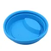 Solid Color Silicone Cup Lid 9.5CM Anti Dust Spilling Variety of Universal Household Coffee Milk Cups Sealing Lids 12 Colors