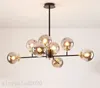 Nordic led kroonluchter voor woonkamer eet keuken goud moderne bal plafond hangende lamp in de zaal loft home light armatuur