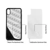 Casos de telefone celular sublimação capa de silicone 2D para iPhone 13 14 Pro Max em branco Tampa de transferência de calor impressa com alumínio