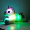 40 cm bunte LED-Einhorn-Plüschtiere, leuchtende Kuscheltiere, Pferdespielzeug, niedliche leuchtende Pony-Puppe, für Kinder, Mädchen, Weihnachten, Geburtstagsgeschenke 20105175362