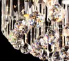 Ronde kristallen plafondlamp voor woonkamer op afstand bediende luminaria woondecoratie slaapkamer lamp verlichtingsarmatuur
