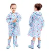 Novo Bonito Pequeno Impermeável Nylon Chuva Casaco Pinguim Padrão Padrão Crianças Meninas Poncho Poncho Kindergarten Estudante Baby Caincoat 201110