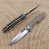 8'''NEW CNC Apertura rapida D2 Acciaio Blade G10 G10 Coltello tattico Camping Caccia Coltelli di Sopravvivenza Maniglia Maniglia Pocket Pieghevole Coltello DF144