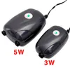 Acquario Serbatoio di Pesce Pompe ad Aria Accessori Mini Compressore Silenzioso Singola Doppia Uscita Ossigeno Acquari Acquatici 220V 3W 5W