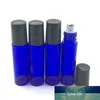24 SZTUK Próbka Perfumy 10ml Blue Klasa Butelka Olej Etstracyjny Pusta butelka z czarną plastikową czapką