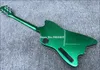 Billy Bo Jupiter Sparkle Metallic Green Fire Thunderbird Electric Guitar Korean Pickup round input jacks Chrome Hardware8607889