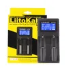 Liitokala lii-pd2 2 slot LCD Smart 18650 Chargeur de batterie pour 3,7 V Li-ion 18650/18500/16340/26650/21700 / 20700/18350 / CR123A Batteries rechardiques