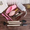 11Pcs Mini Gardening Hand Tools Set Succulent Plants Watering Bottles Miniature Garden Plants Water Cans 201203