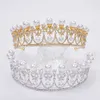 2021 Nieuwe Vintage Barokke Bruids Tiara Accessoires Prom Hoofddeksels Prachtige Sheer Kristallen Bruiloft Tiara En Kronen 1925