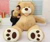 Drôle 200cm énorme Big America Bear en peluche en peluche en peluche en peluche douce couvercle de couvercle de poupée sans truc bébé toys4672625