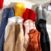 Hommes d'hiver en pull chaud pull en cachemire décontracté marque col roulé tendance de la mode laine tricot manteaux multicolores M-2XL 201105